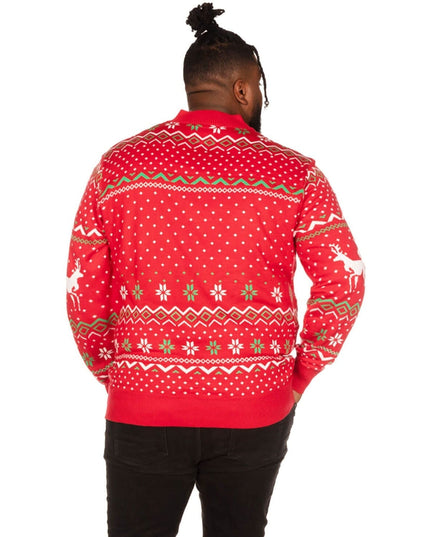 Men's Christmas Climax Big and Tall Ugly Christmas Sweater