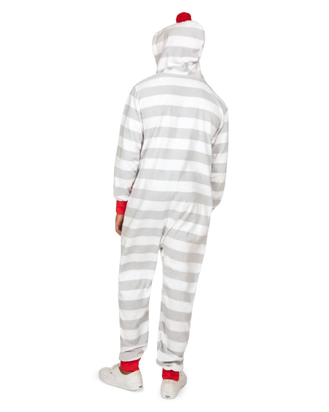 Men's Stripes and Poms Jumpsuit