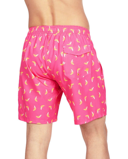 Pink Banana Peel Stretch Swim Trunks - 7.5" Inseam