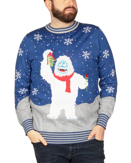 Men's Romantic Bumble Big and Tall Ugly Christmas Sweater