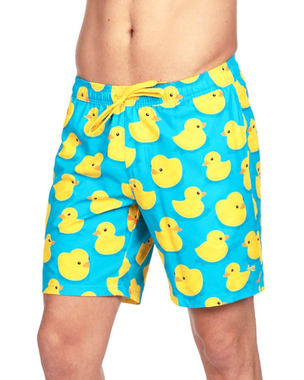 Rubber Ducky Stretch Swim Trunks - 7.5" Inseam
