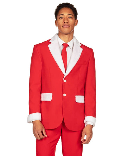 Men's Furry Santa Blazer with Tie