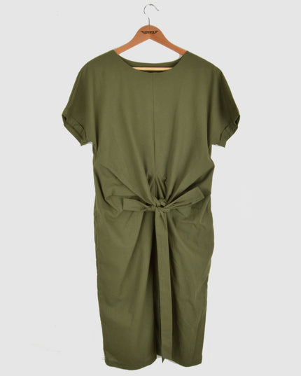 Canvas Summer Dress - Khaki