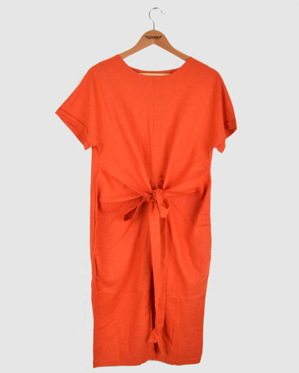 Canvas Summer Dress - Orange