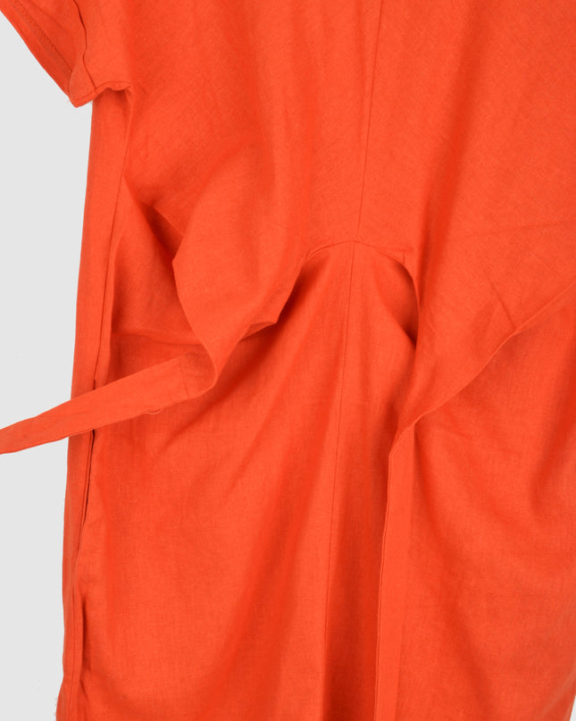 Canvas Summer Dress - Orange