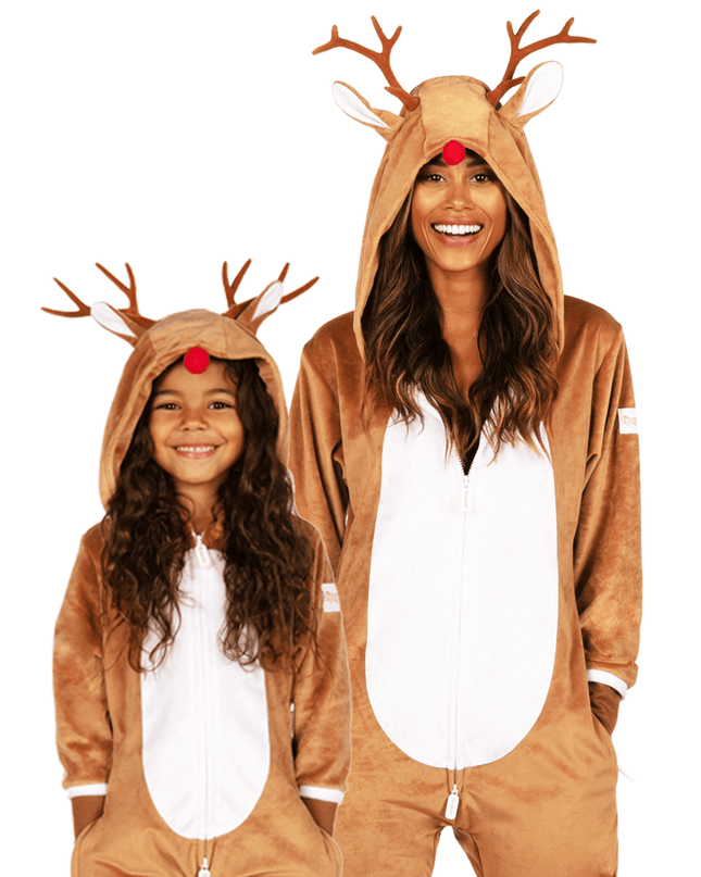 Mommy & Me Rudolph Christmas Jumpsuits