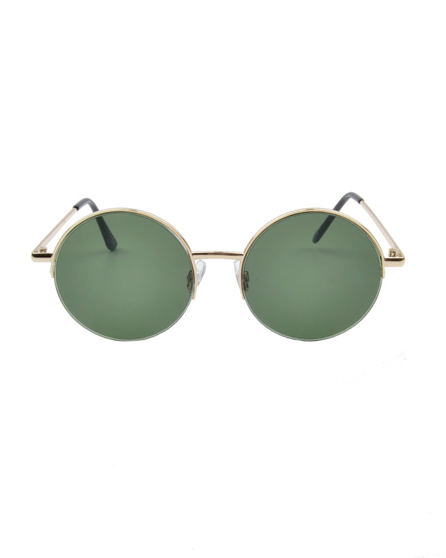 Trendy Green Half-Rimmed Accessory for Fashionistas