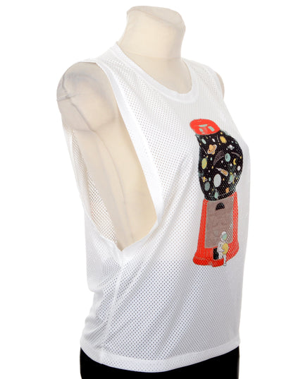 Galaxy Print Sleeveless Top for Men and Women