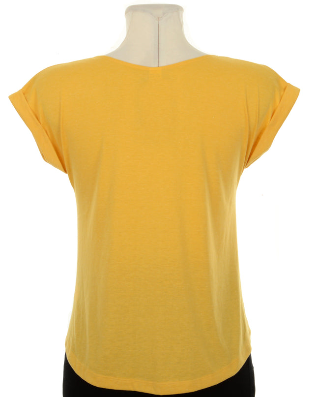 Yellow Top - Love Laugh Live Design for Men and Women
