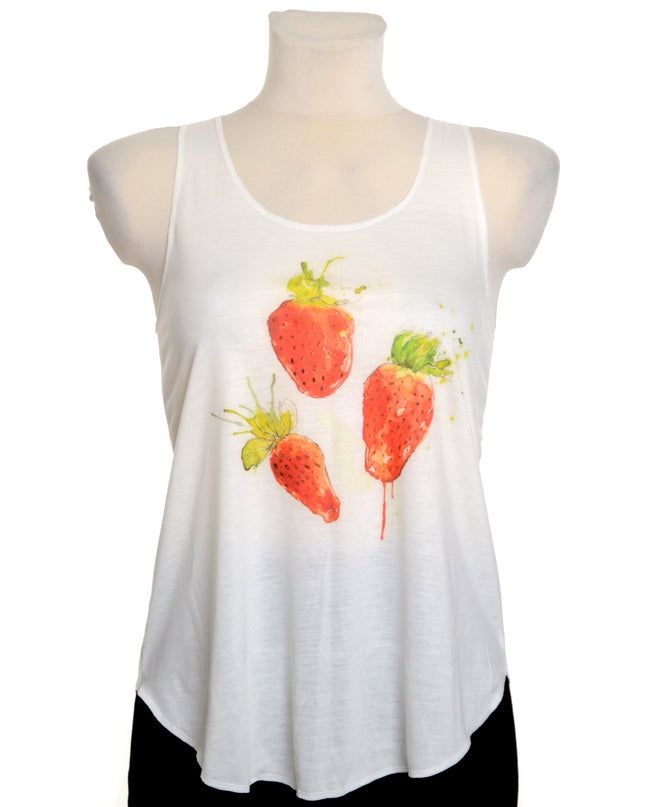 Strawberry Loose Tank Top for Men and Women | Outlet Sale