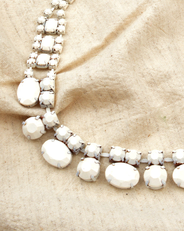 Matte White Necklace - Elegant Accessory