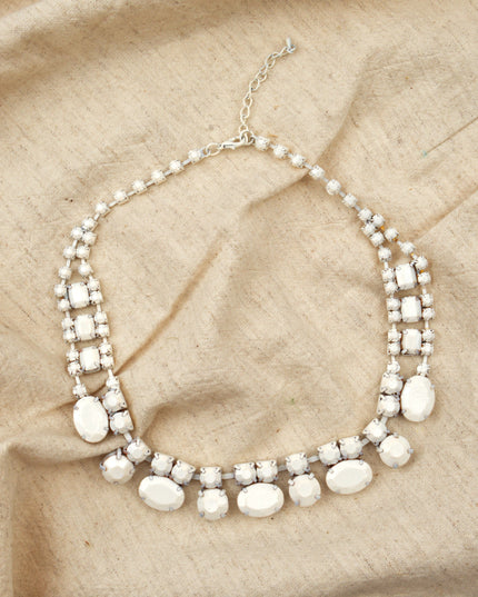 Elegant Matte White Necklace