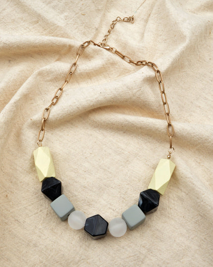 Matte Geometry Necklace Accessories