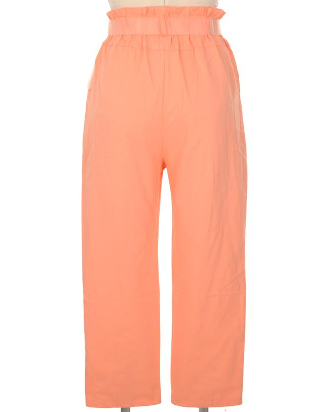Belted Pink Pants - Stylish Loungewear