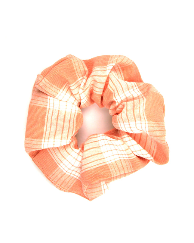Checkered Scrunchie - Pink