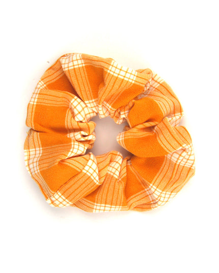 Yellow Checkered Scrunchie - Trendy Limited Collection Accessory