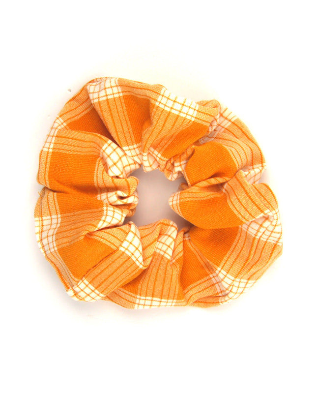 Yellow Checkered Scrunchie - Trendy Limited Collection Accessory