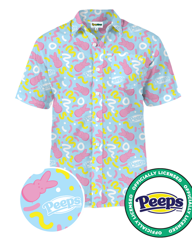 Men's PEEPS® Sugar Me Squiggled Button Down Shirt