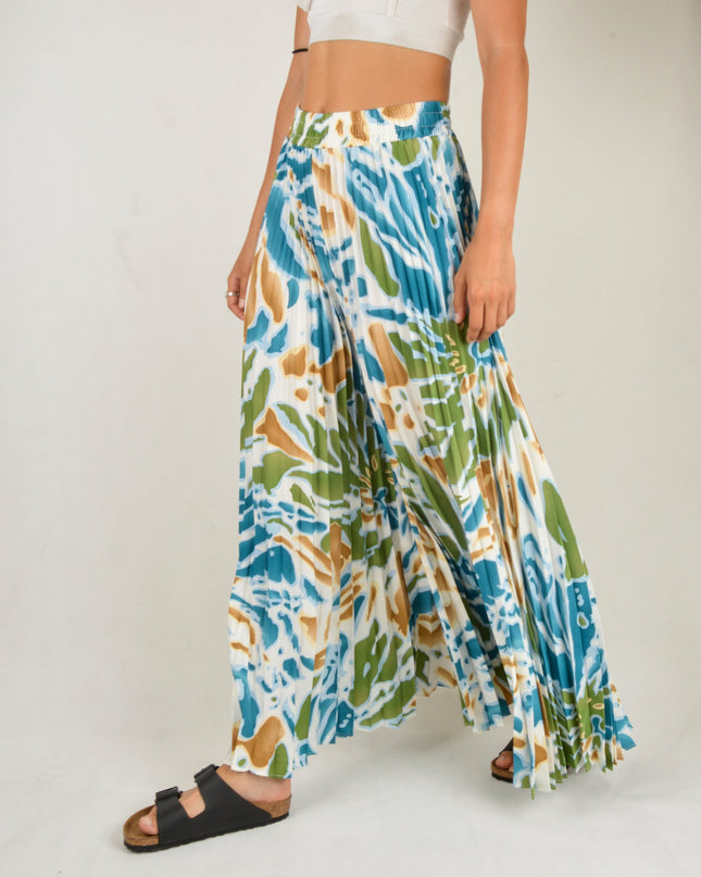 Ocean Pleated Pants