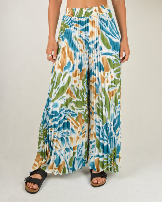Ocean Pleated Pants