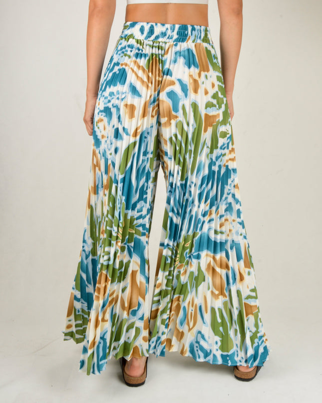 Ocean Pleated Pants