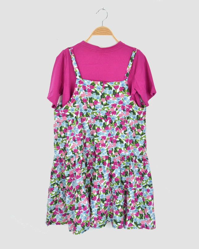 2in1 Dress - Purple Floral