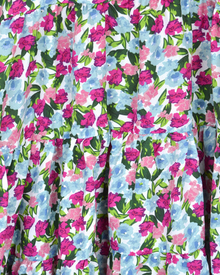 Purple Floral 2in1 Dress