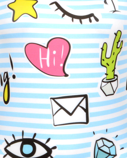 Hauska Kesä Uinti Mekko Ikoneilla