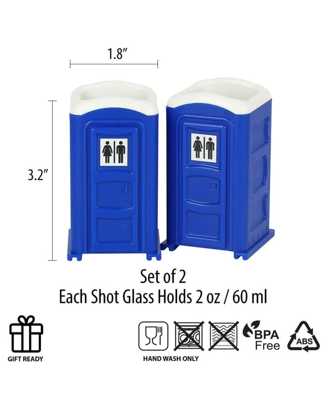 Porta Potty Shot Glasses