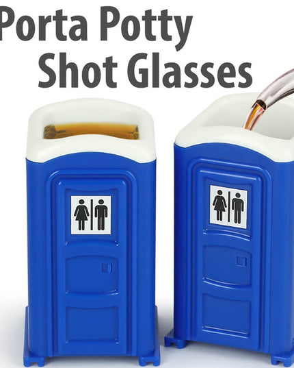 Porta Potty Shot Glasses