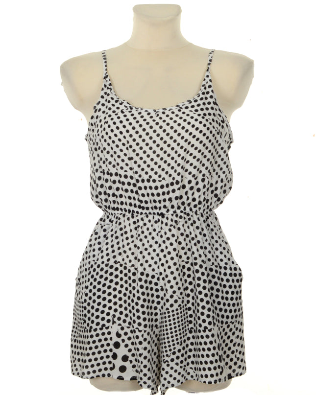 White Polka Dot Romper
