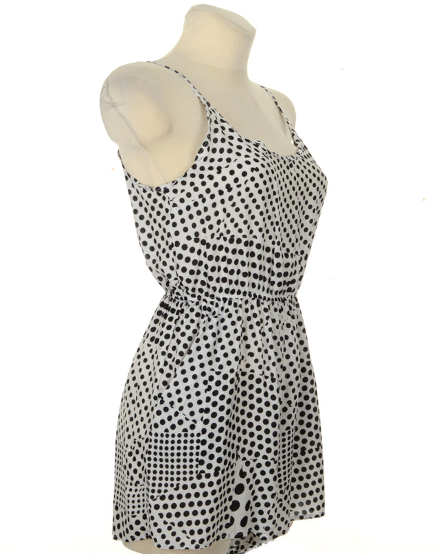 White Polka Dot Romper