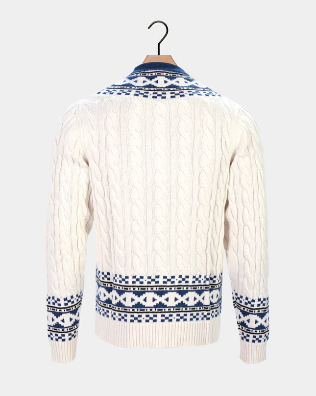 Women's Dream Cottage Cardigan in Organic Cotton for Christmas