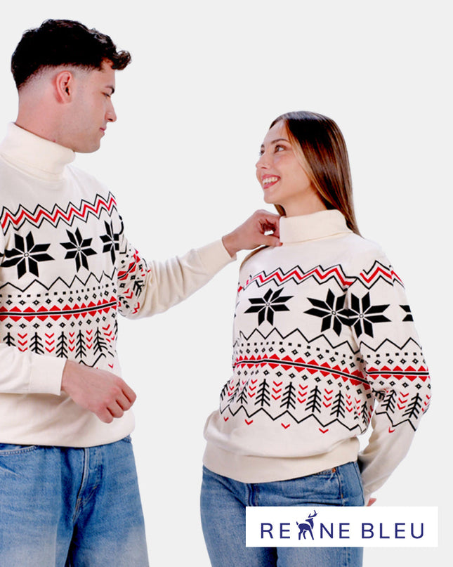 Chamonix Couples Christmas Sweater in Organic Cotton