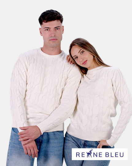 Snow Couples Christmas Sweater in Organic Cotton