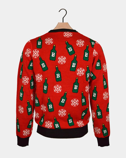 Men's Reindeer Beer Opener Christmas Sweater