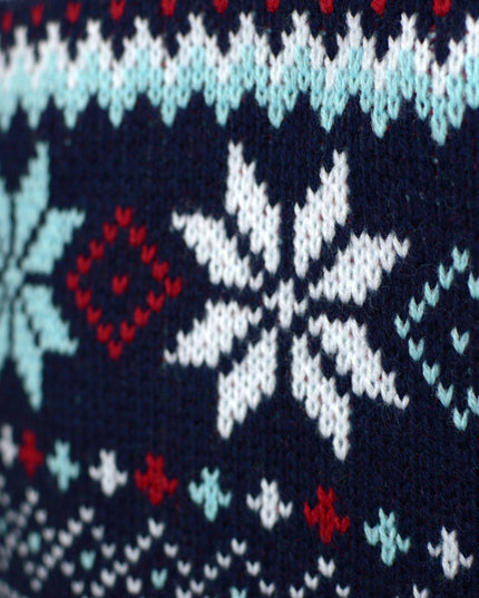 Navy Blue Christmas Sweater for Couples