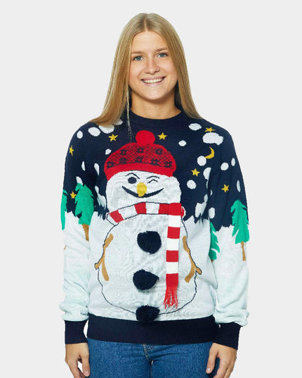 3D Snowman Christmas Sweater