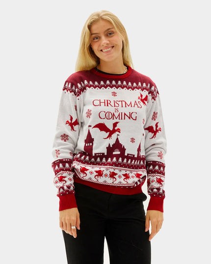 Women's Christmas Sweater "Christmas is Coming"