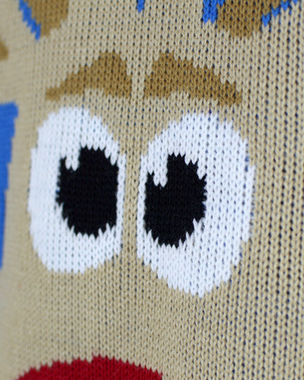 Sky Blue Christmas Sweater for Couples