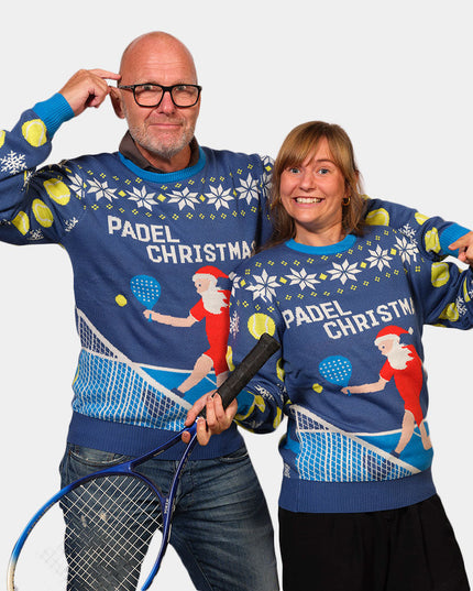Blue Padel Christmas Sweater