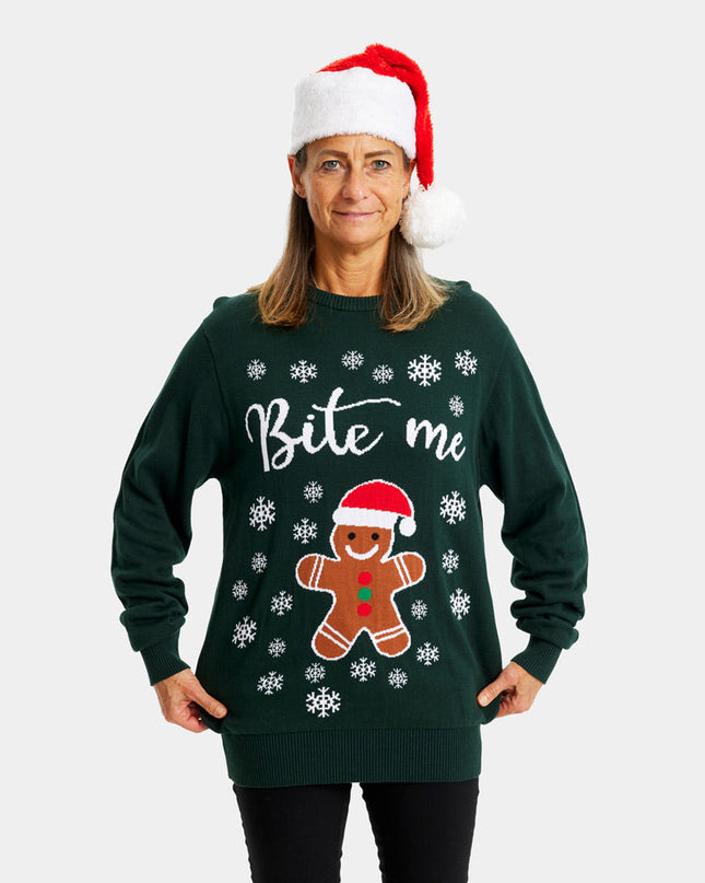 Organic Cotton Gingerbread Man Christmas Sweater for Family
