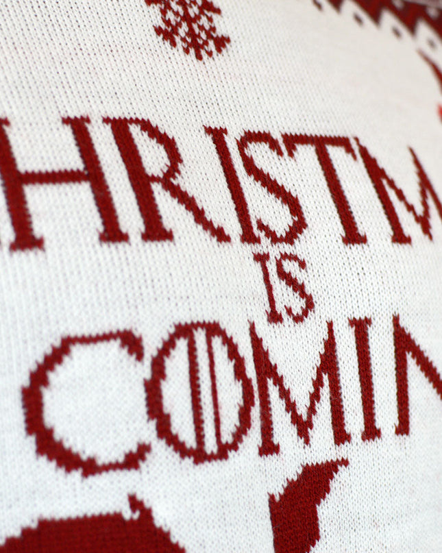 "Christmas is Coming" Couple Christmas Sweater