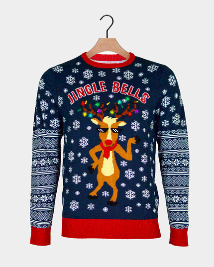 LED Jingle Bells Couples Christmas Sweater