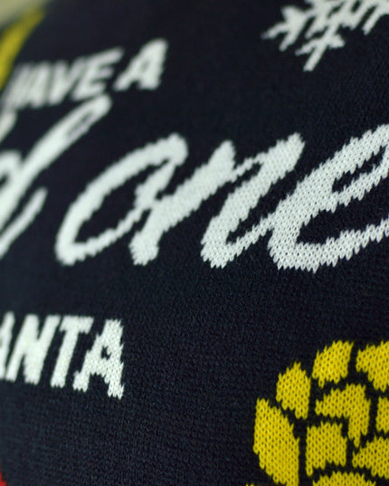 LED Christmas Sweater for Couples with Santa and Beer