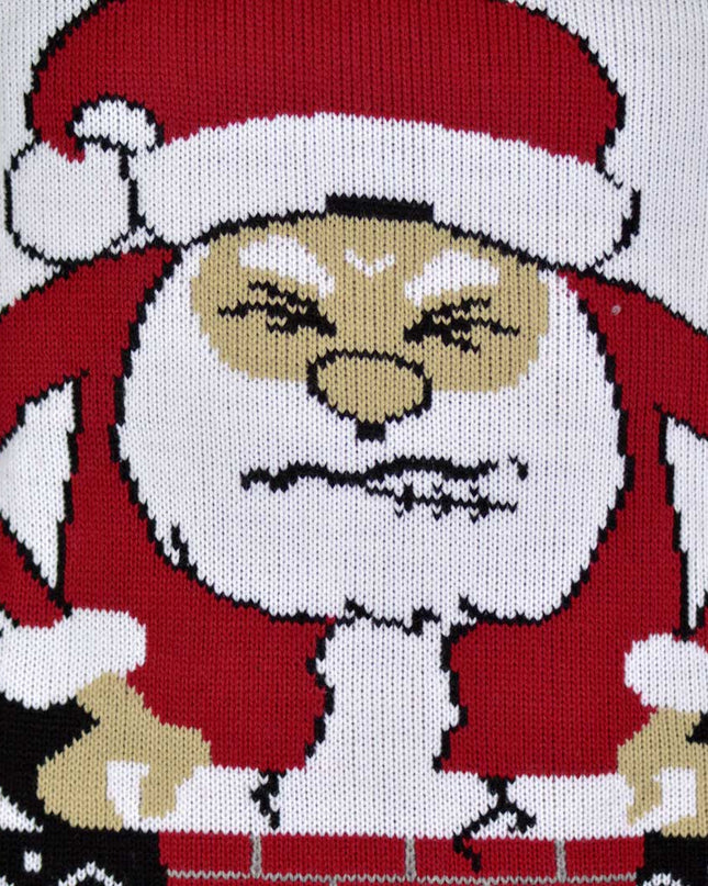 Santa Stuck in Chimney Christmas Sweater