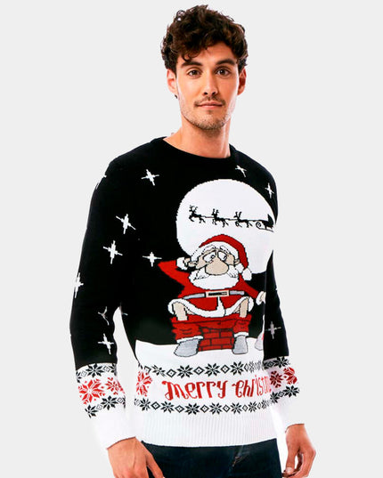 Christmas Sweater for Women with Santa Unloading