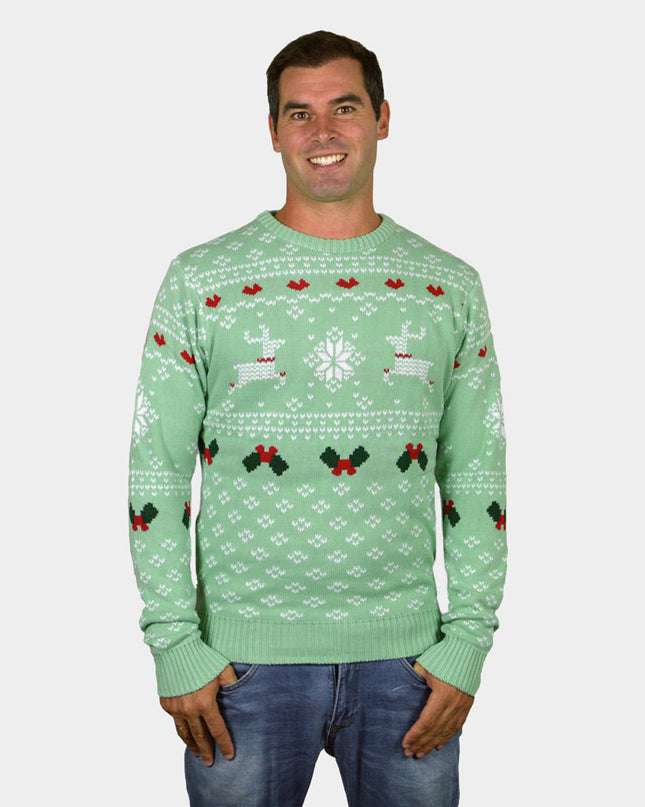 Sweet Christmas Couples Sweater - Green