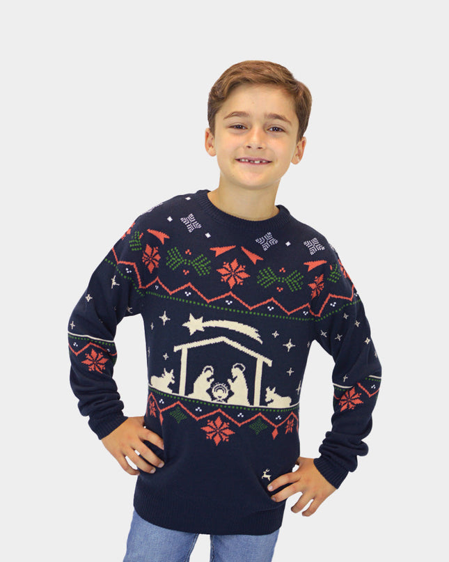 "Nativity" Christmas Sweater for Kids