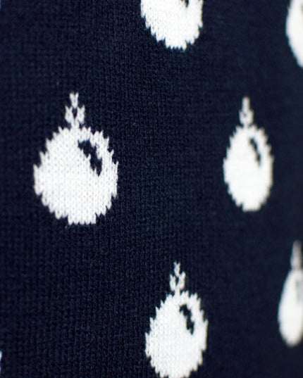 Blue Snow Reindeer Christmas Sweater for Kids